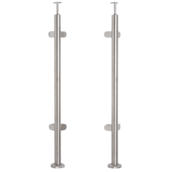 Słupek nierdzewny fi 42.4mm narożnikowy