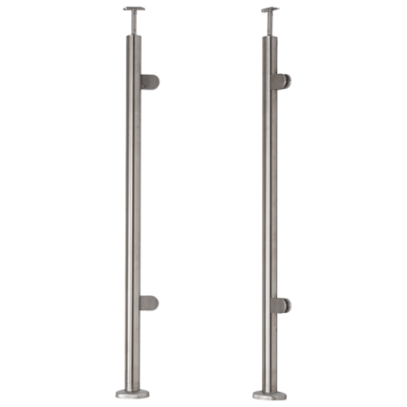 Słupek nierdzewny fi 42.4mm końcowy