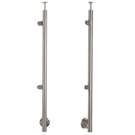 Słupek nierdzewny fi 42.4mm Lewy