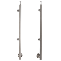 Słupek nierdzewny fi 42.4mm Lewy