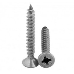 Wkręt do drewna 6mm z łbem stożkowym.