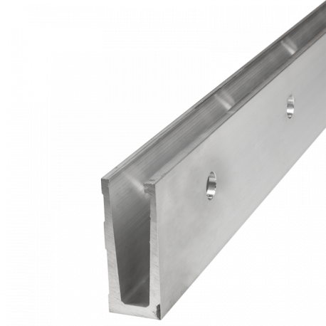 Profil aluminiowy do balustrad całoszklanych